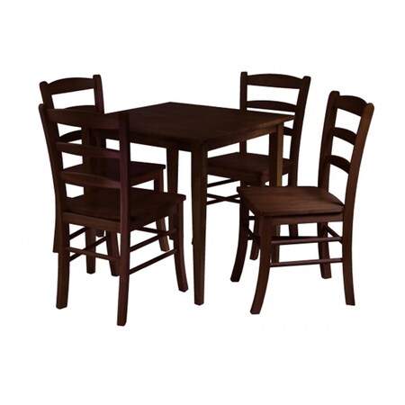 Winsome Groveland 5pc Square Dining Table with 4 chairs 94532